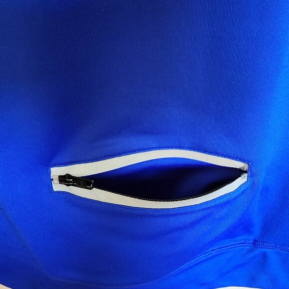 Victoria Secret Pink Ultimate Blue Jacket With Thumb holes 1/4 Zip Size S - Picture 9 of 11